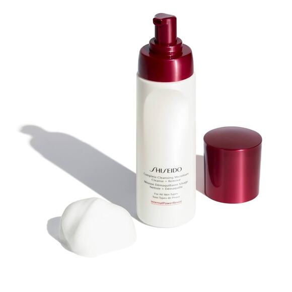NEW! SHISEIDO Complete Cleansing Microfoam Cleanse + Remove For All Skin Types - Picture 2 of 13